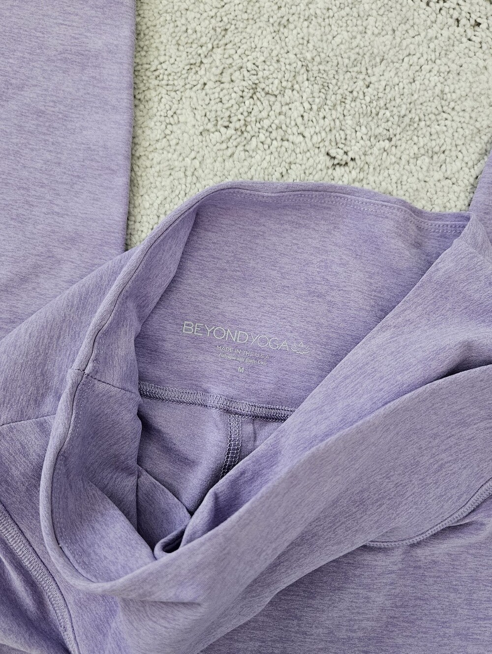 Beyond Yoga Spacedye At Your Leisure 25" Legging Womens Medium Lilac Heathered - Picture 3 of 6